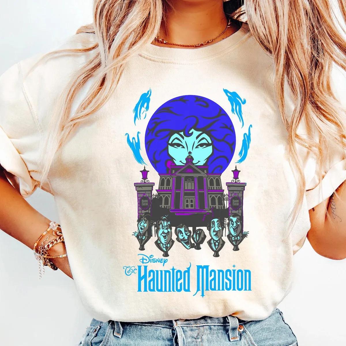 Madame Leota Singing Busts Poster Shirt Haunted Mansion Tee 2