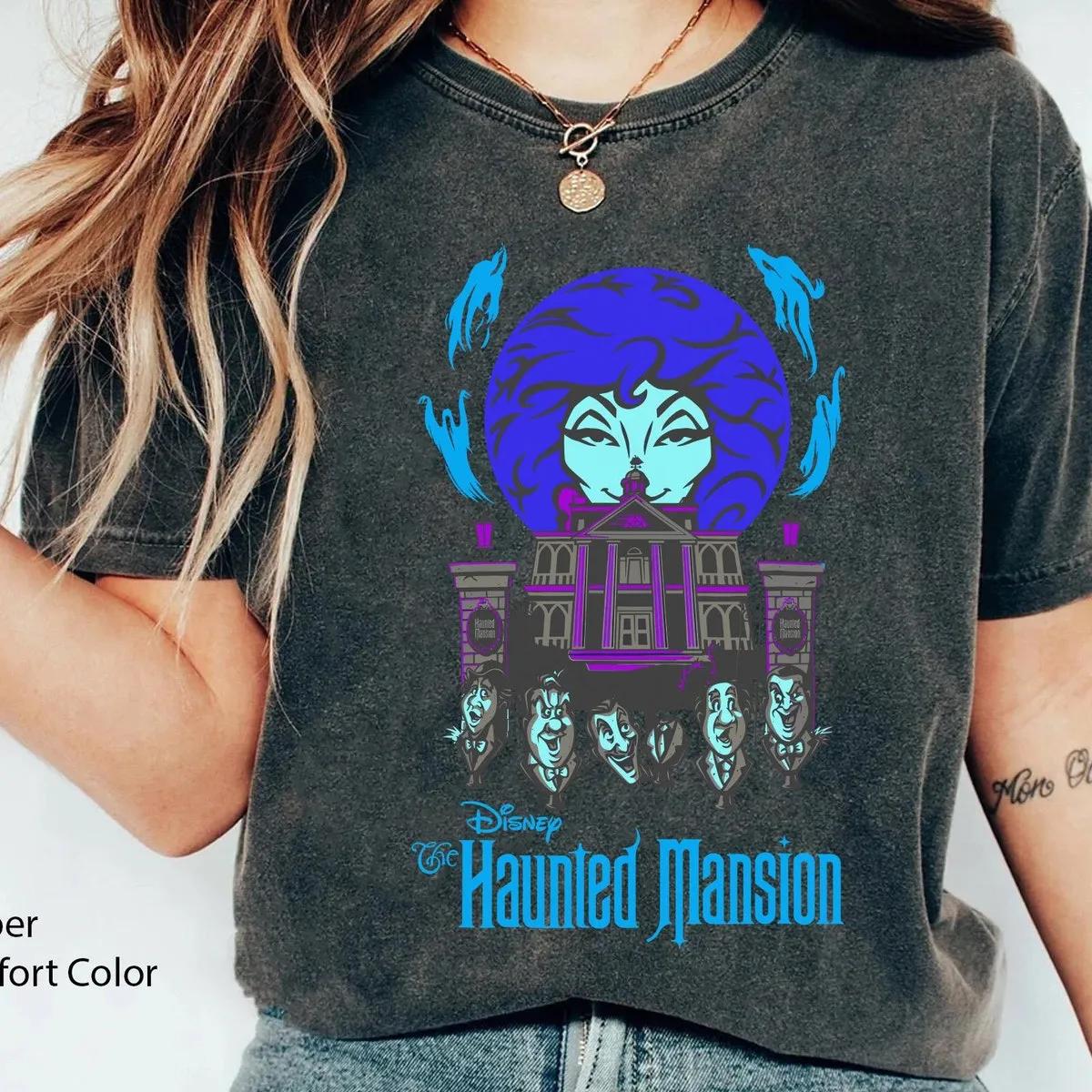 Madame Leota Singing Busts Poster Shirt Haunted Mansion Tee 3