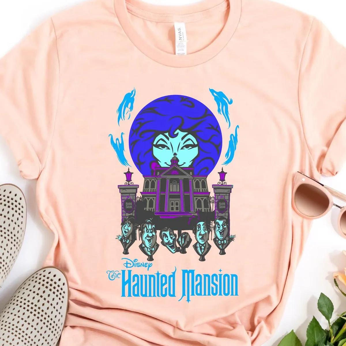 Madame Leota Singing Busts Poster Shirt Haunted Mansion Tee 4