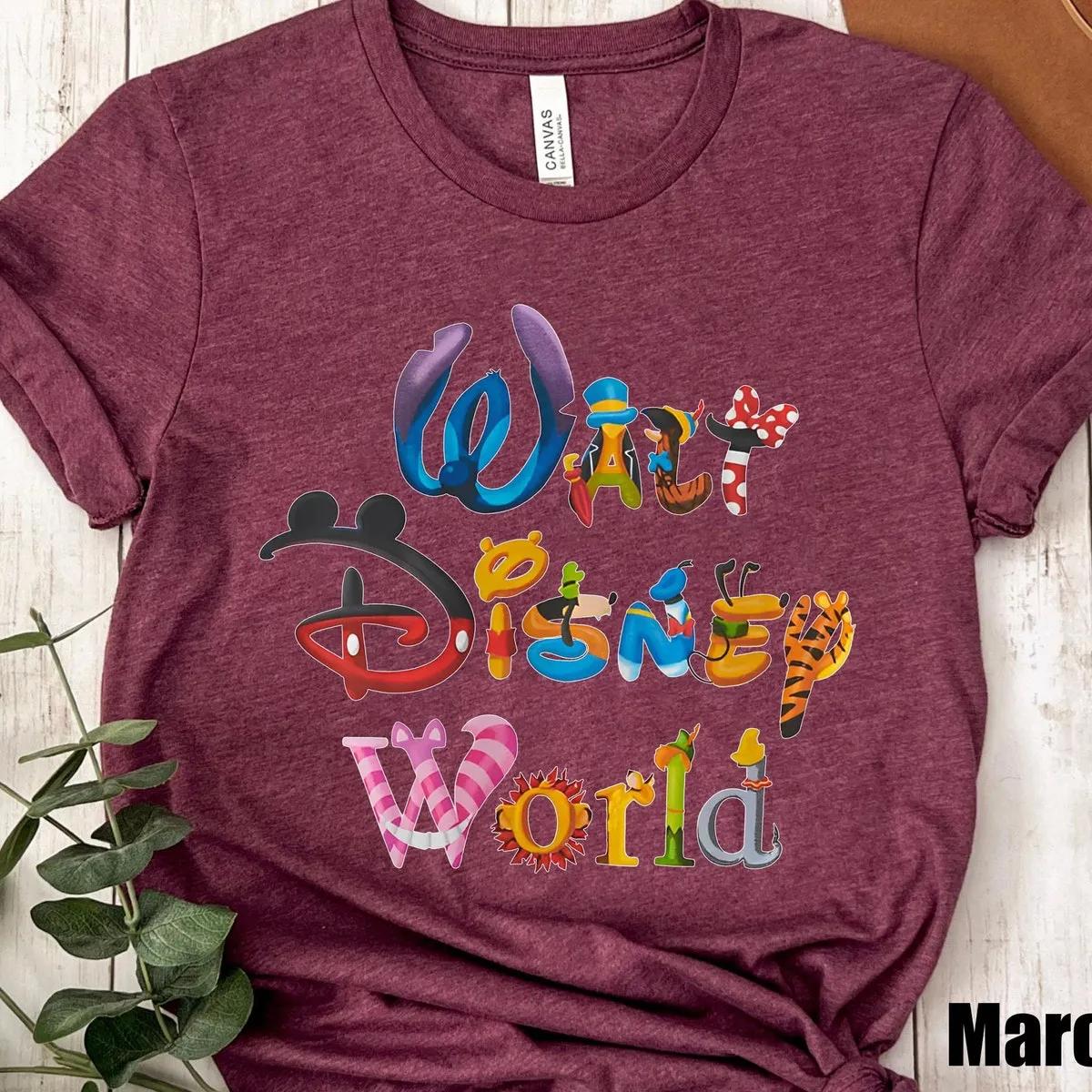 Magic Kingdom Park Characters World Shirt 6