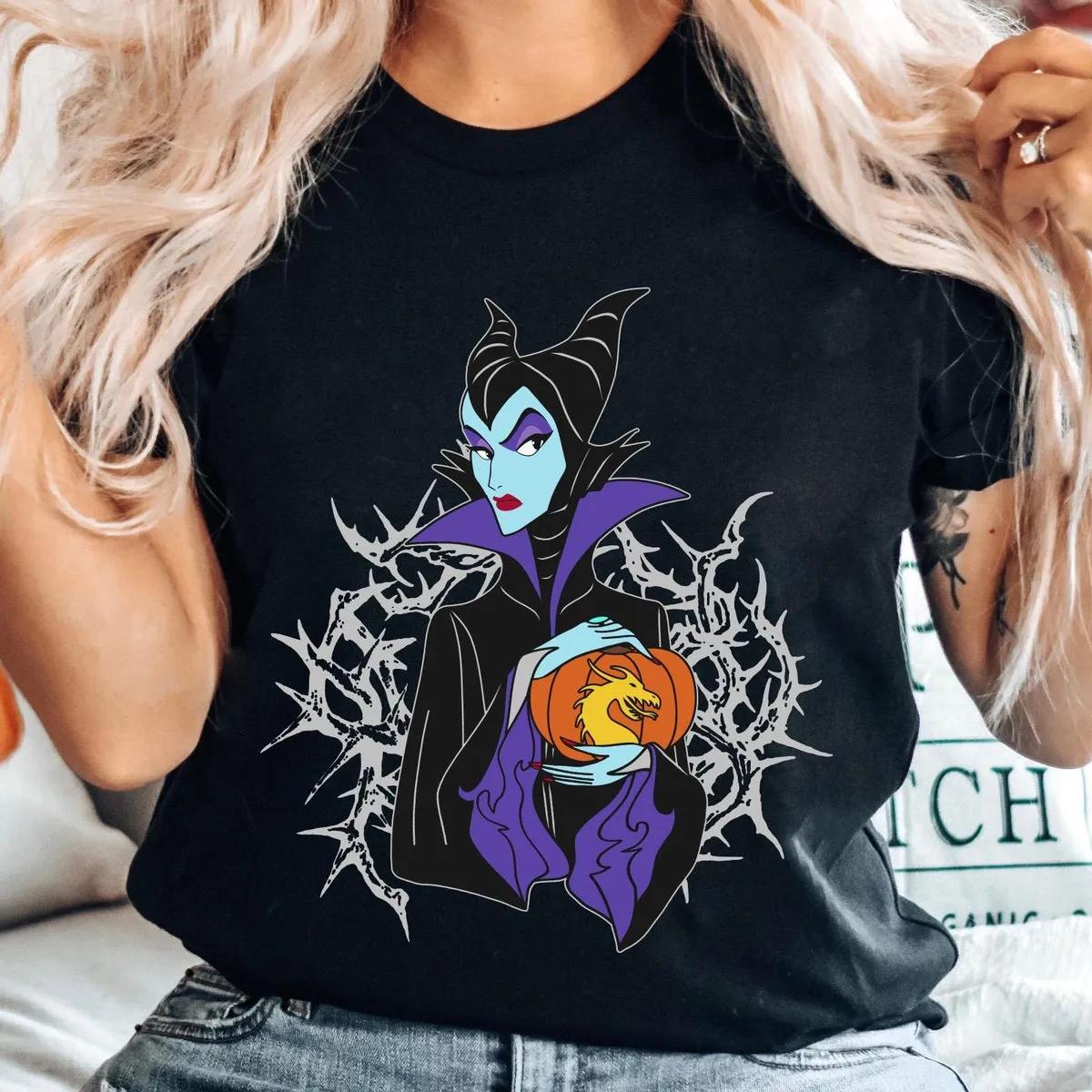 Maleficent Dragon Pumpkin Halloween Shirt 1