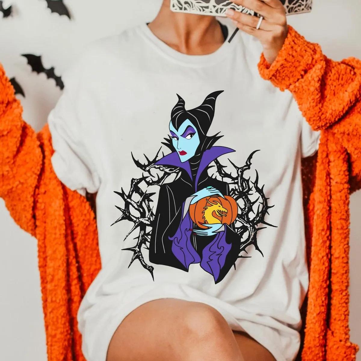 Maleficent Dragon Pumpkin Halloween Shirt 2