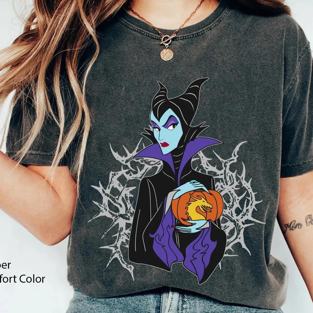 Maleficent Dragon Pumpkin Halloween Shirt 4