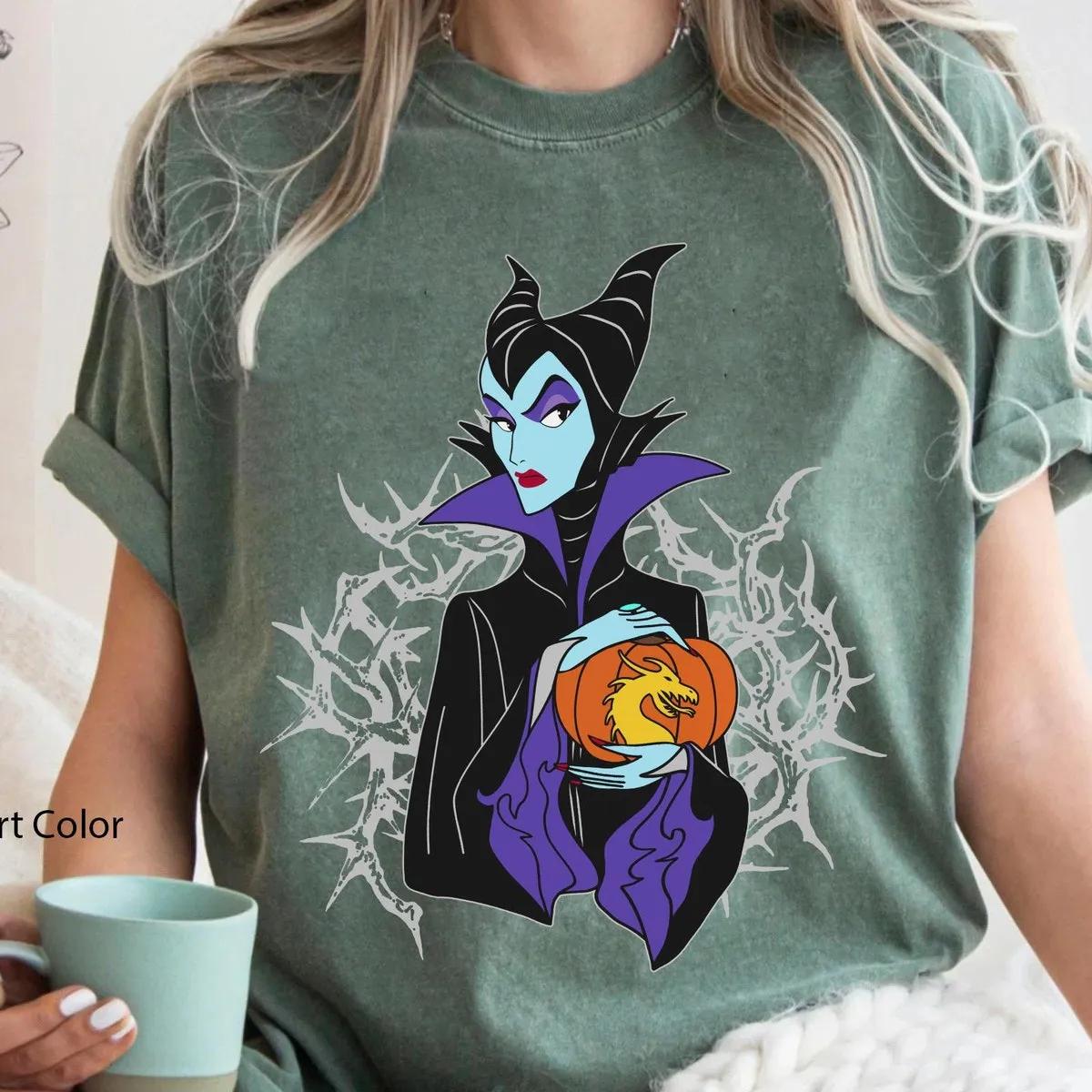 Maleficent Dragon Pumpkin Halloween Shirt 5