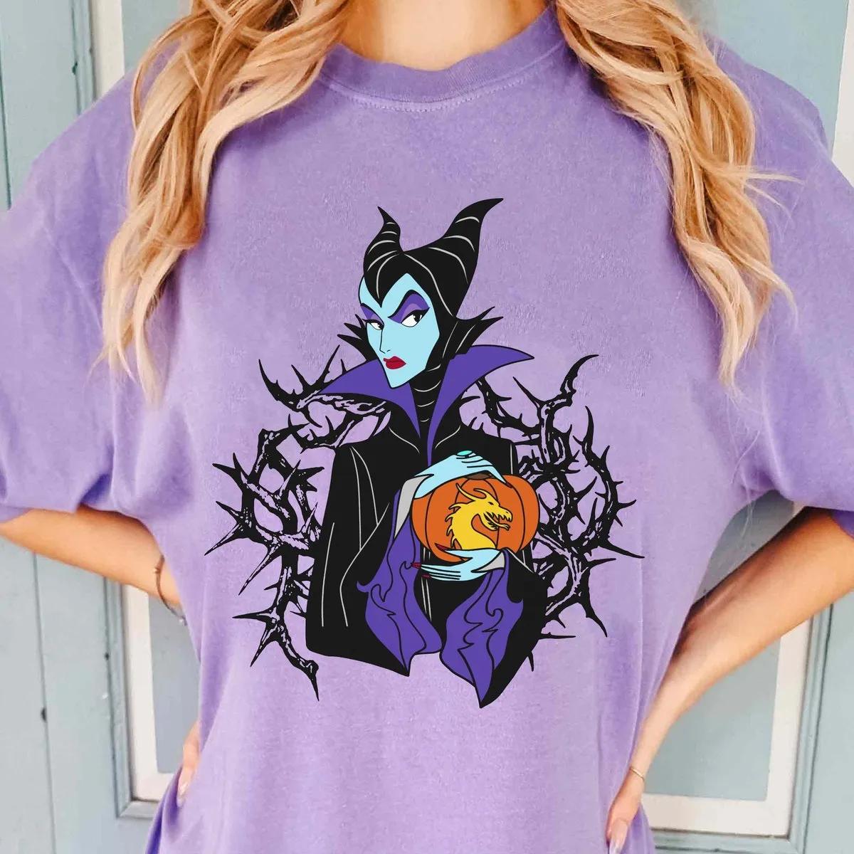 Maleficent Dragon Pumpkin Halloween Shirt 6