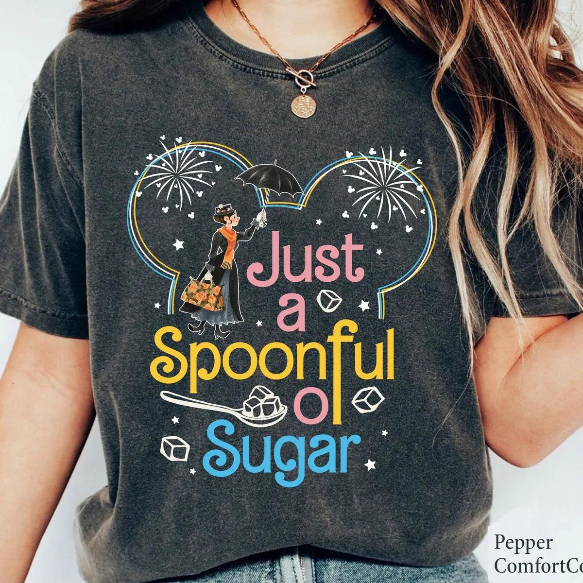 Mary Poppins Mickey Ears Just A Spoonful Of Sugar Disney Shirt 4 1