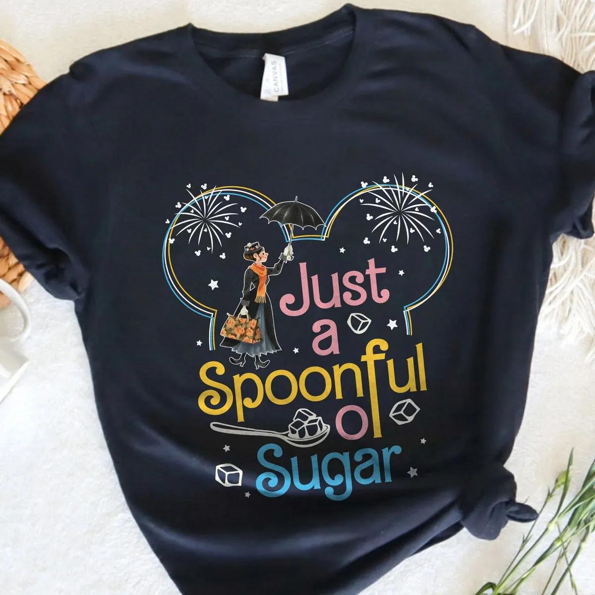 Mary Poppins Mickey Ears Just A Spoonful Of Sugar Disney Shirt 5 1