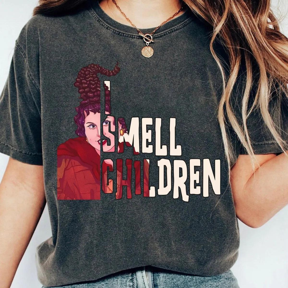 Mary Sanderson I Smell Chilldren Halloween Hocus Pocus Vintage Shirt 1