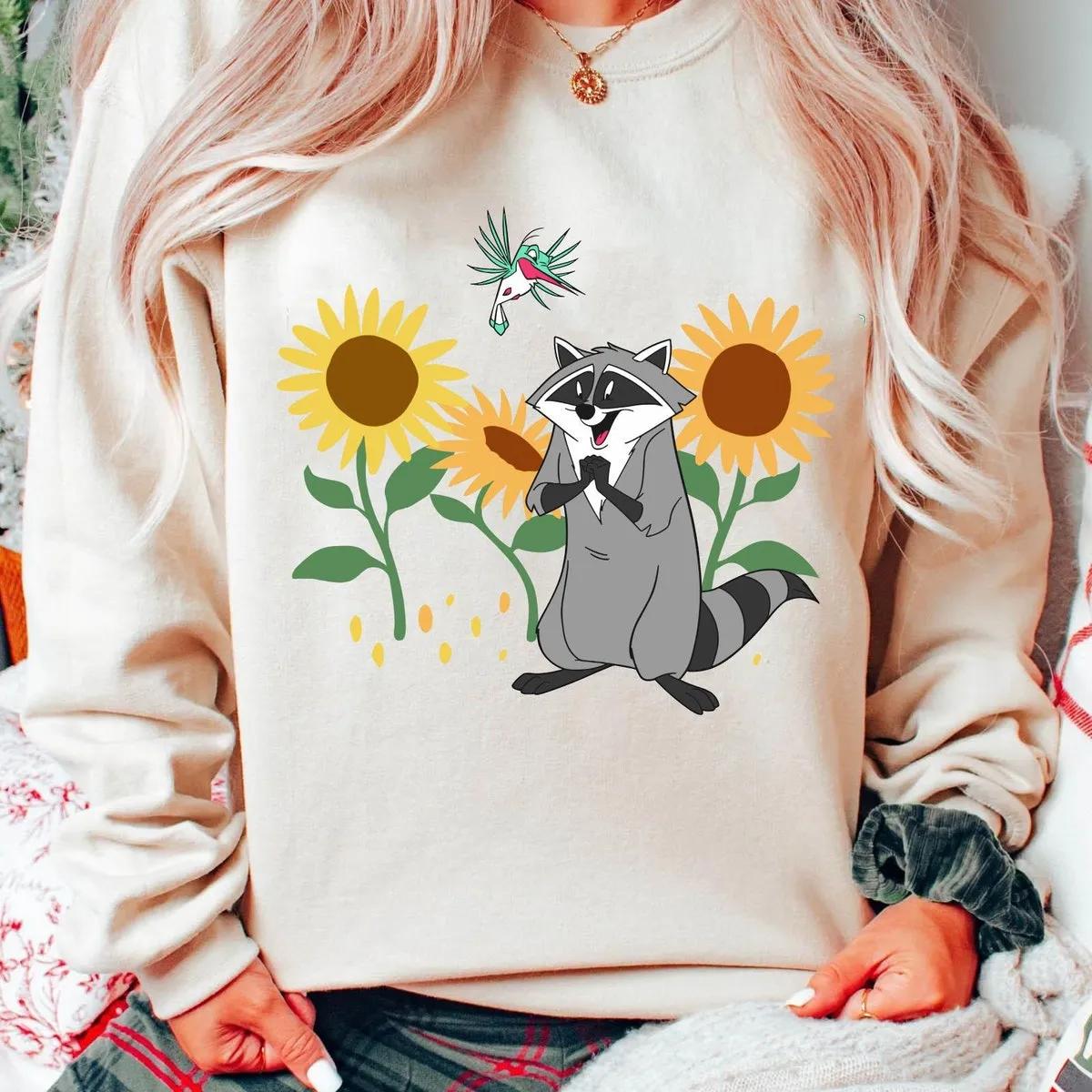 Meeko and Flit with Sunflower Floral Shirt 4