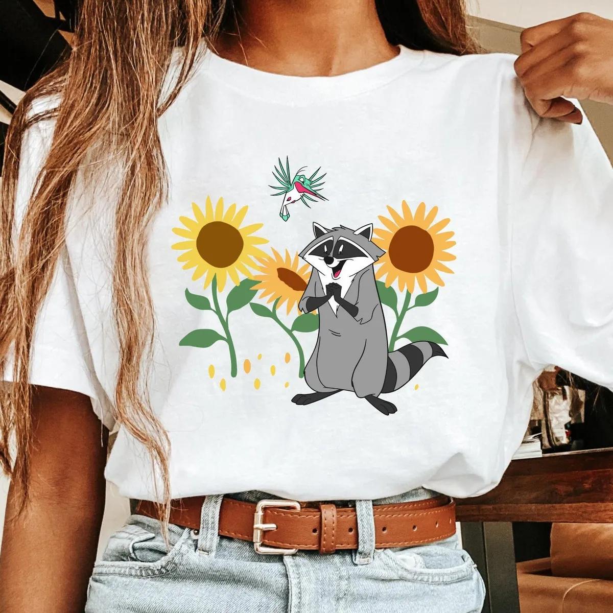 Meeko and Flit with Sunflower Floral Shirt 6