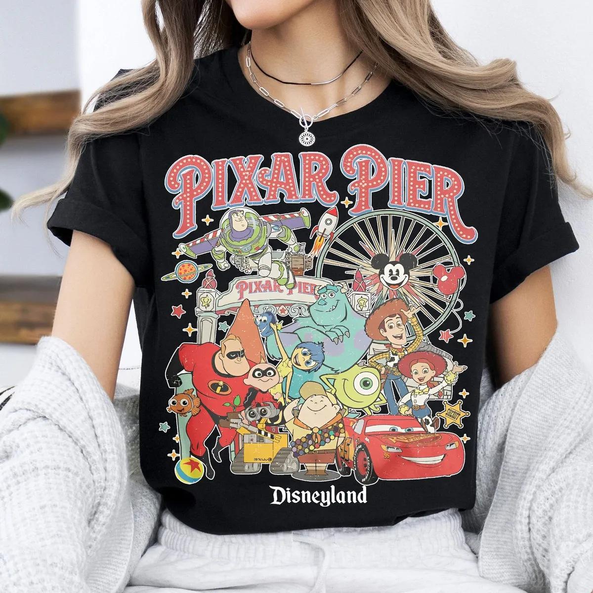 Meet Me At Pier Disney Characters Shirt 1