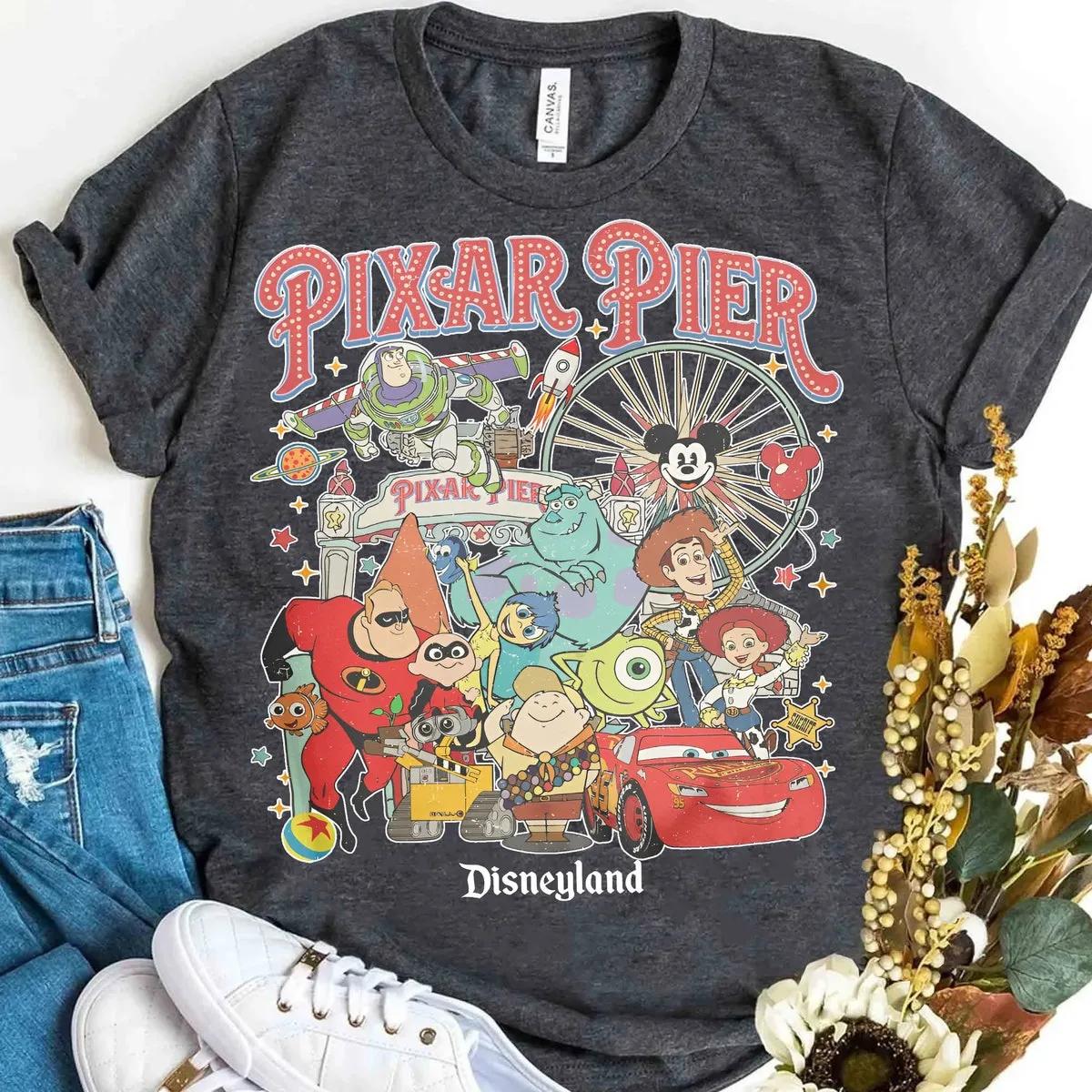 Meet Me At Pier Disney Characters Shirt 3