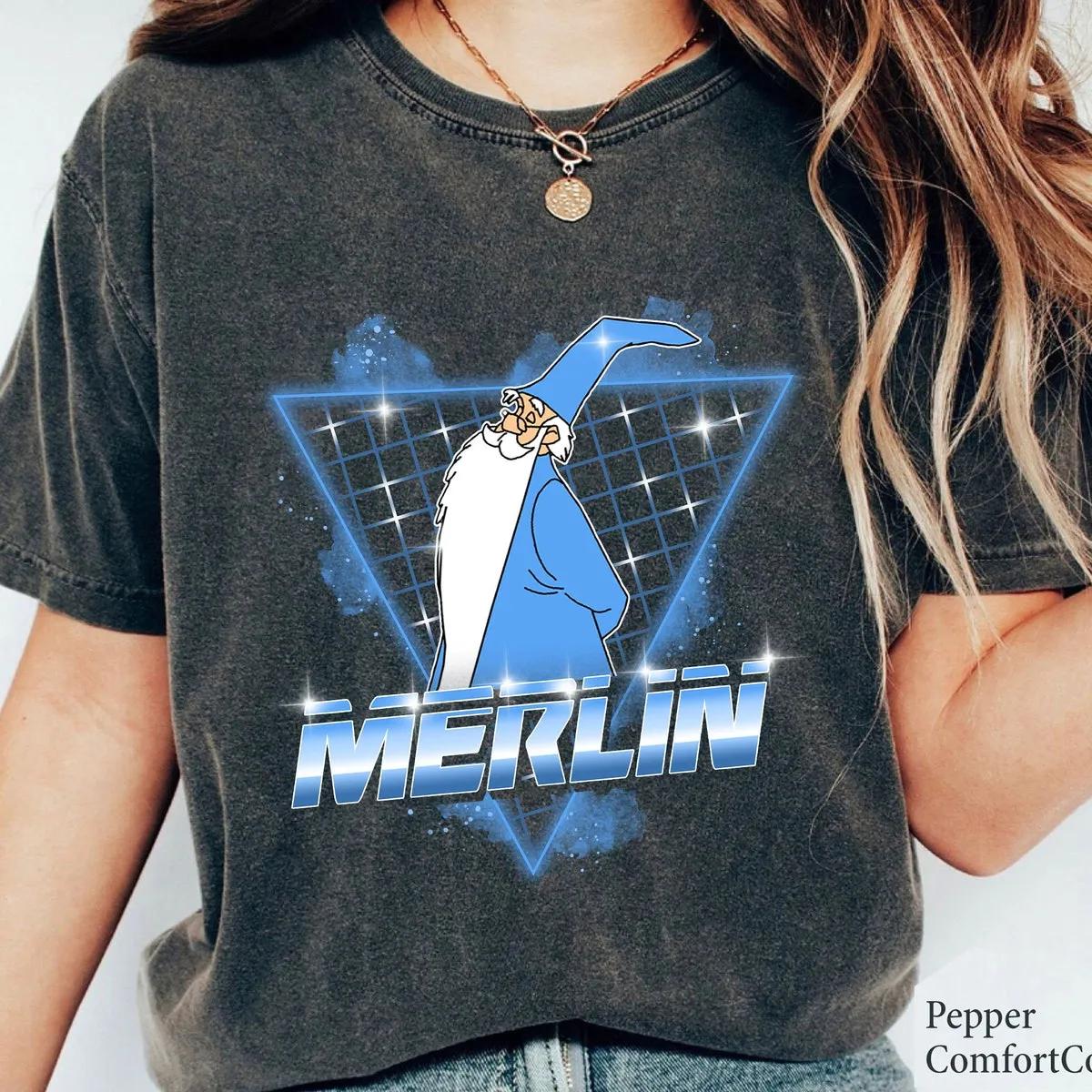 Merlin 90s Retro The Sword In The Stone Shirt 1