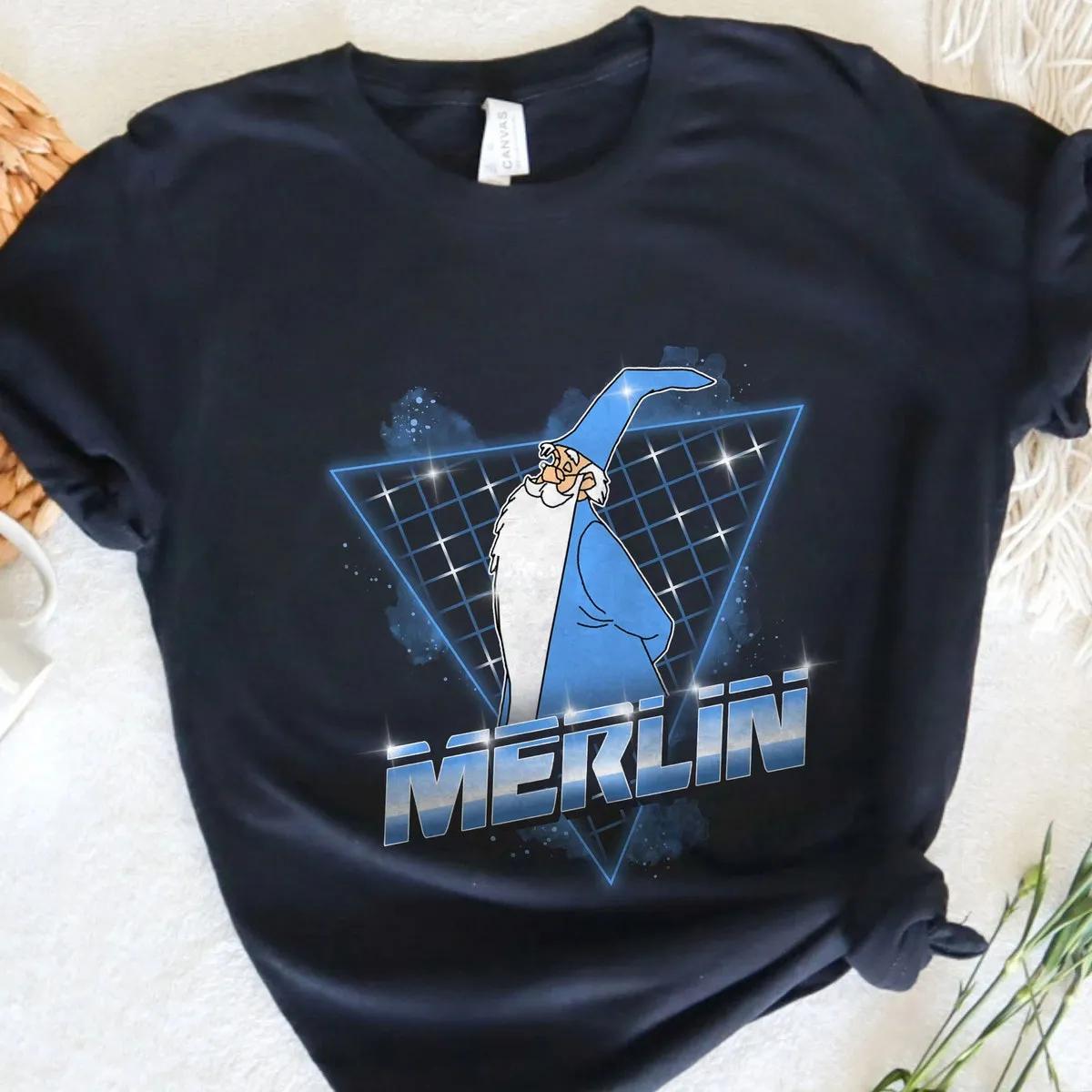 Merlin 90s Retro The Sword In The Stone Shirt 3