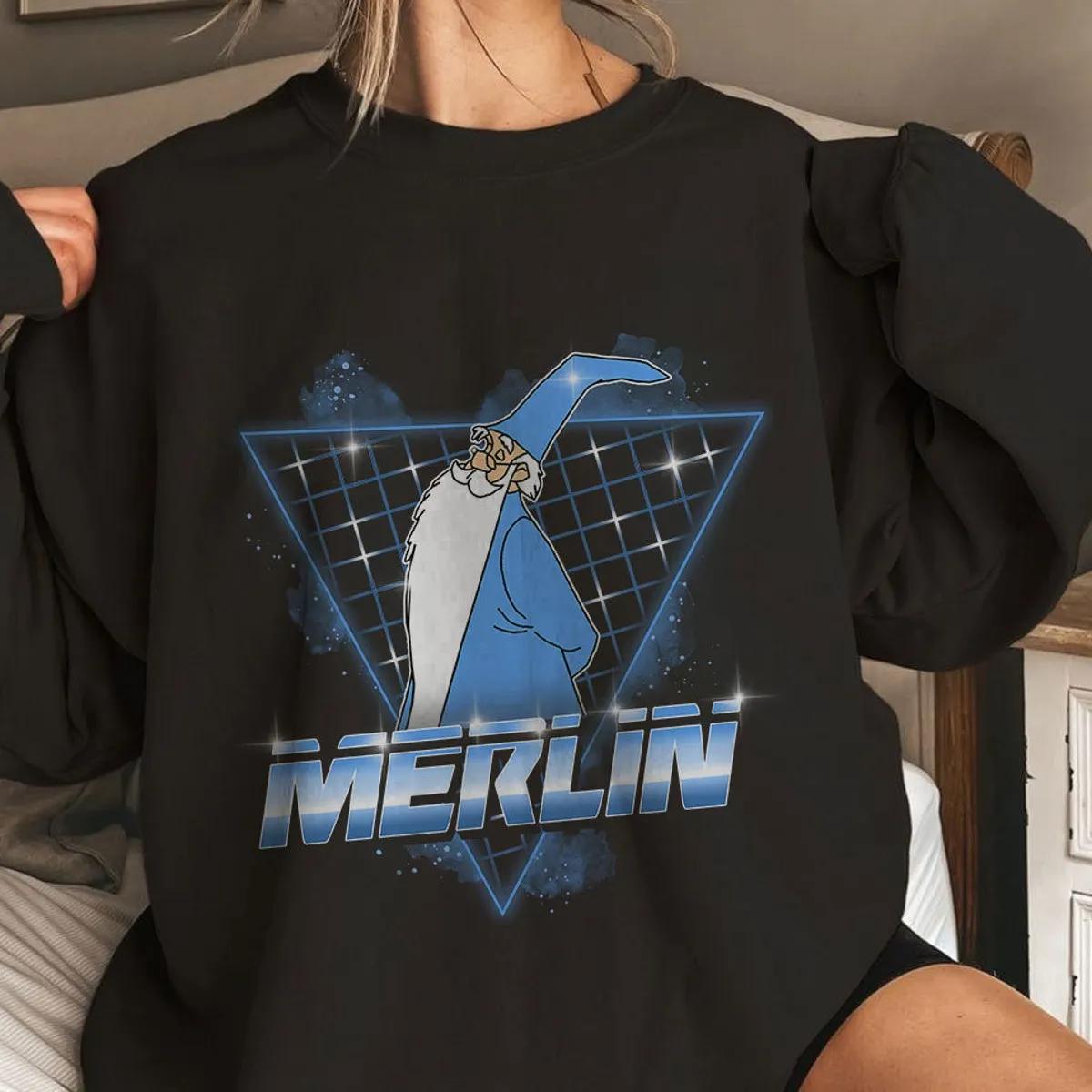 Merlin 90s Retro The Sword In The Stone Shirt 4