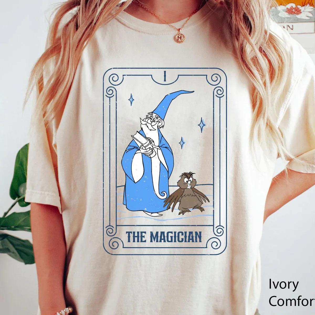 Merlin And Archimedes The Magician Tarot Card Shirt 1