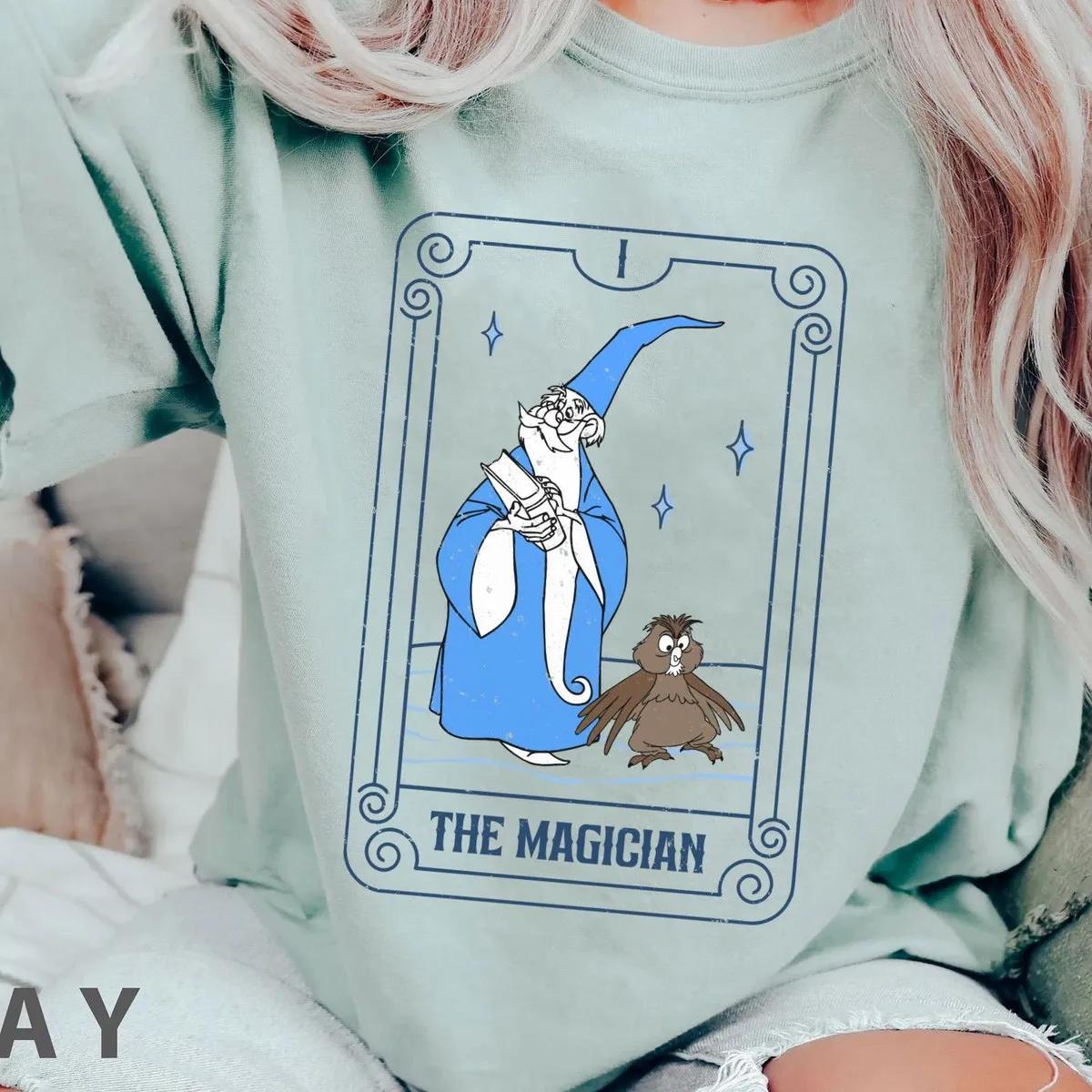 Merlin And Archimedes The Magician Tarot Card Shirt 2