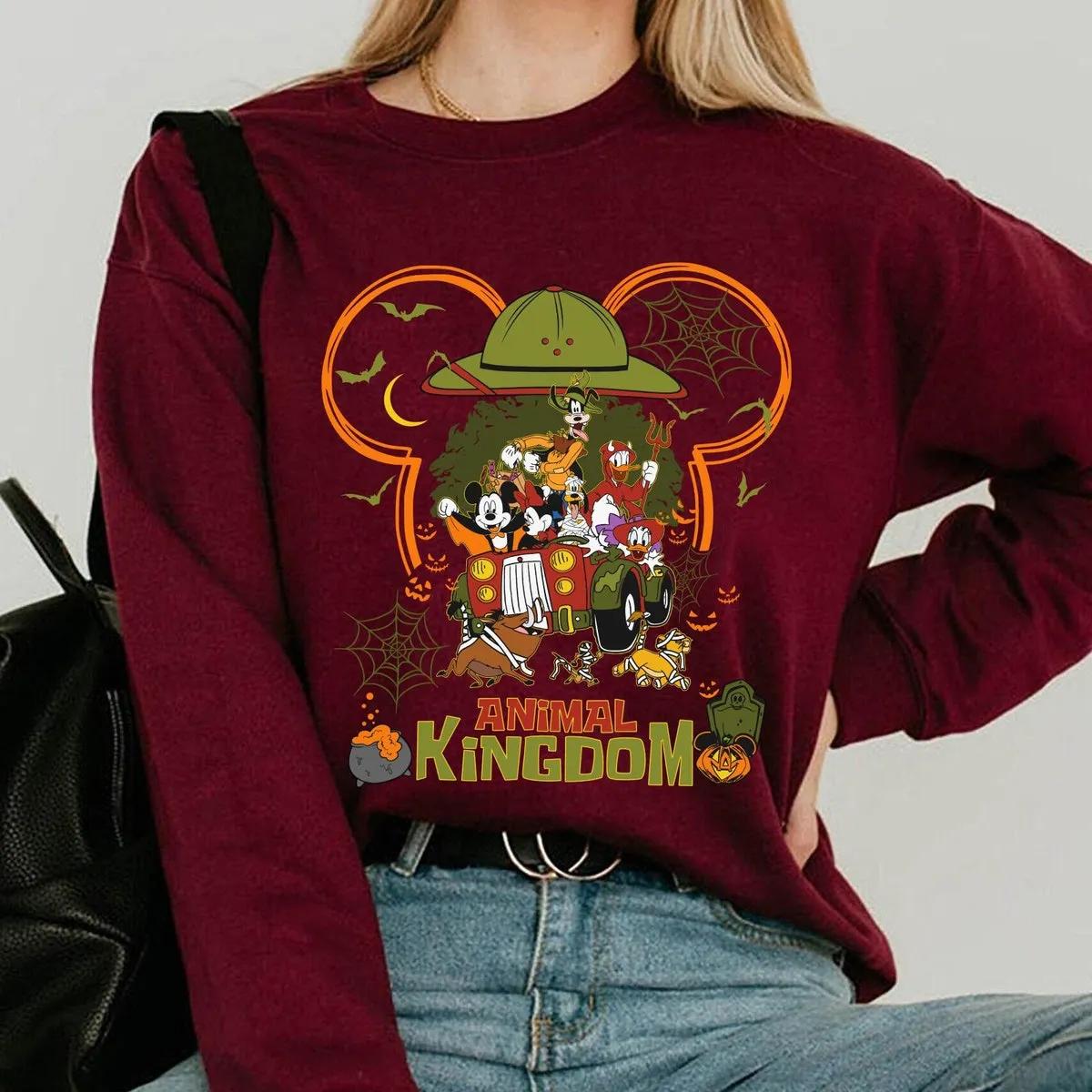 Mickey And Friends Animal Kingdom Halloween Matching Shirt 4