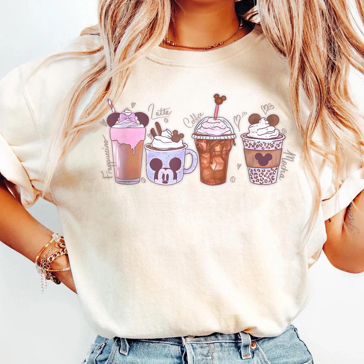 Mickey And Friends Coffee Vibes Frozen Treats Logo Shirt 1