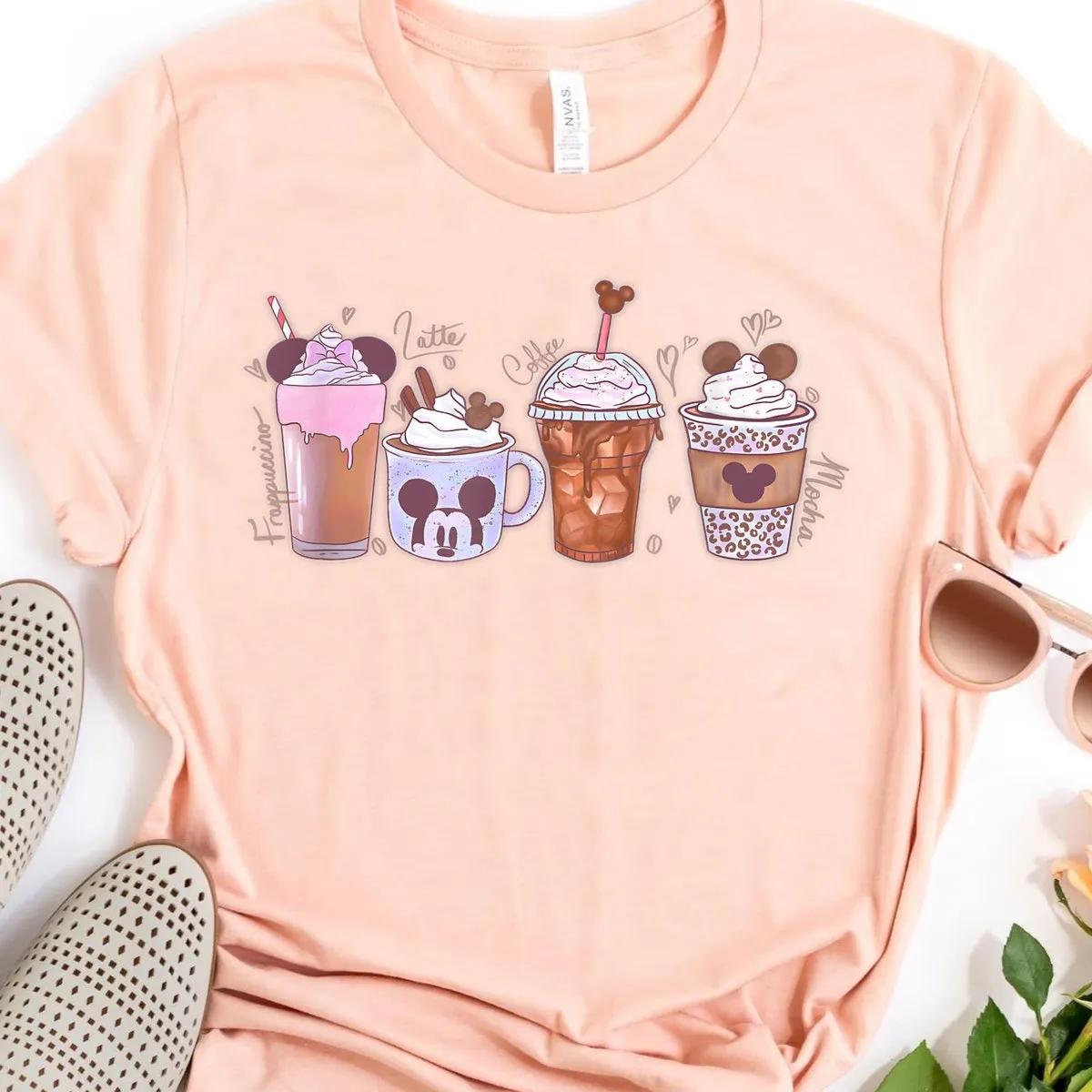 Mickey And Friends Coffee Vibes Frozen Treats Logo Shirt 4