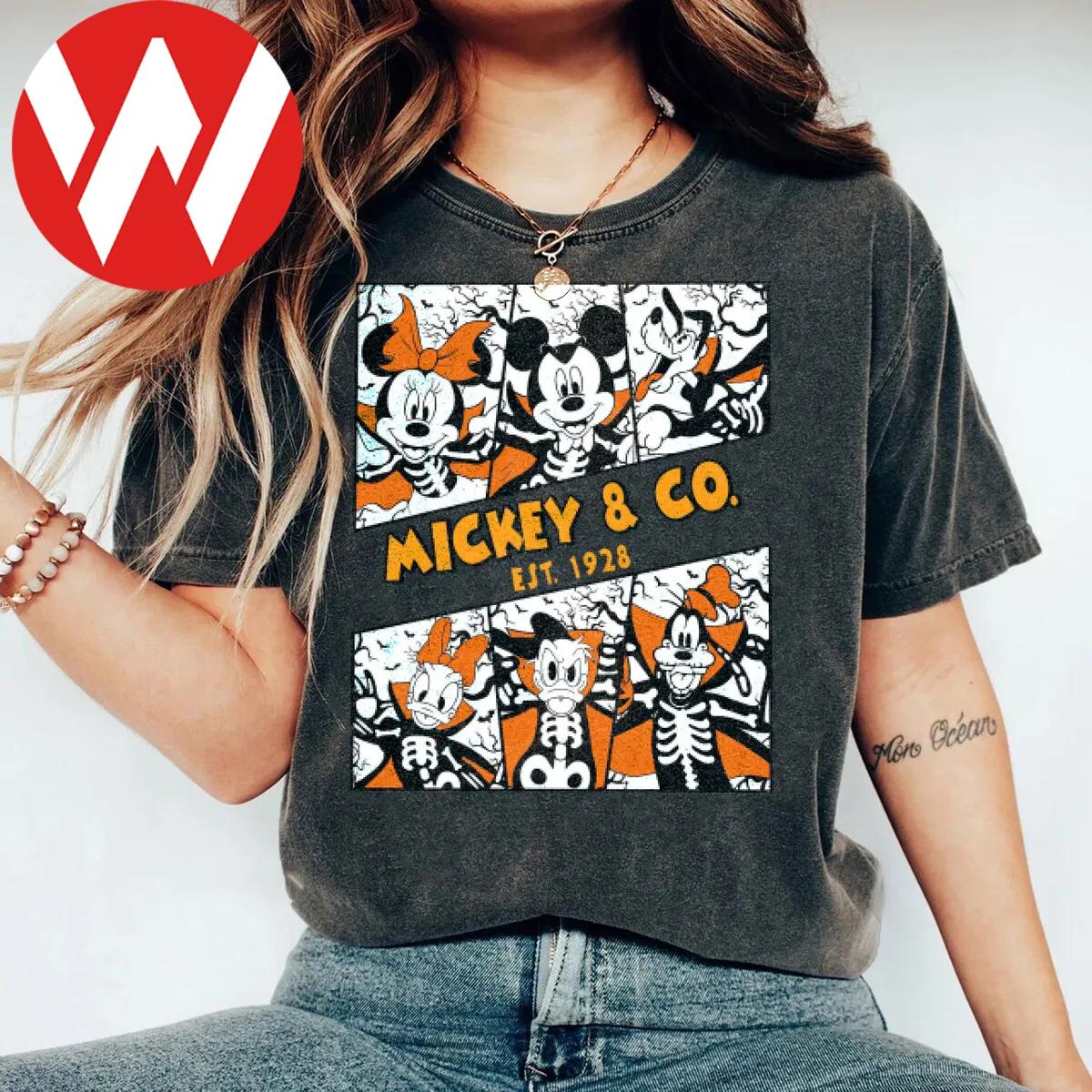 Mickey And Friends Est 1928 Disney Halloween Shirt 1