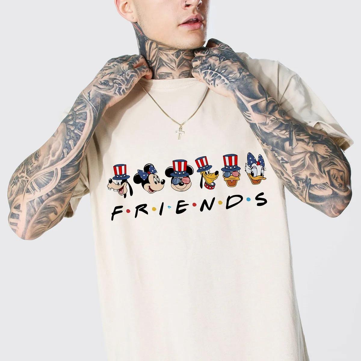 Mickey And Friends Happy Independence Day USA Flag Shirt 2