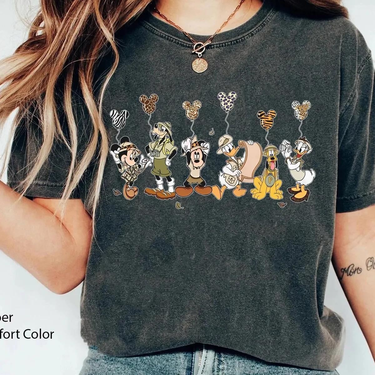 Mickey And Friends Leopard Balloon Animal Kingdom Shirt 1