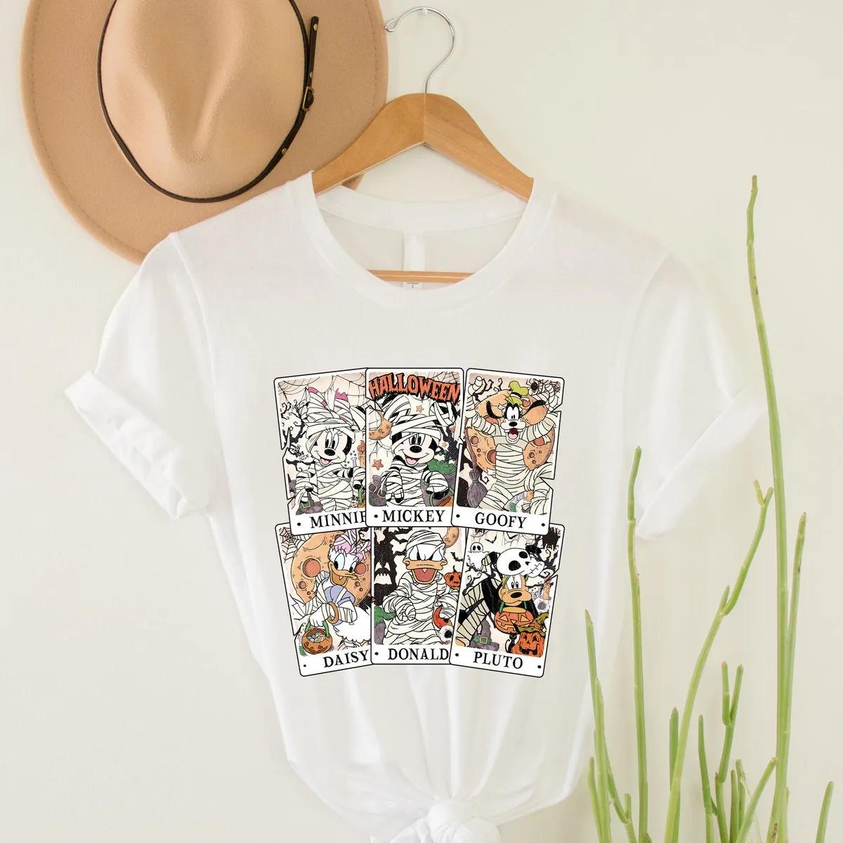 Mickey And Friends Tarot Cards Halloween Shirt 2