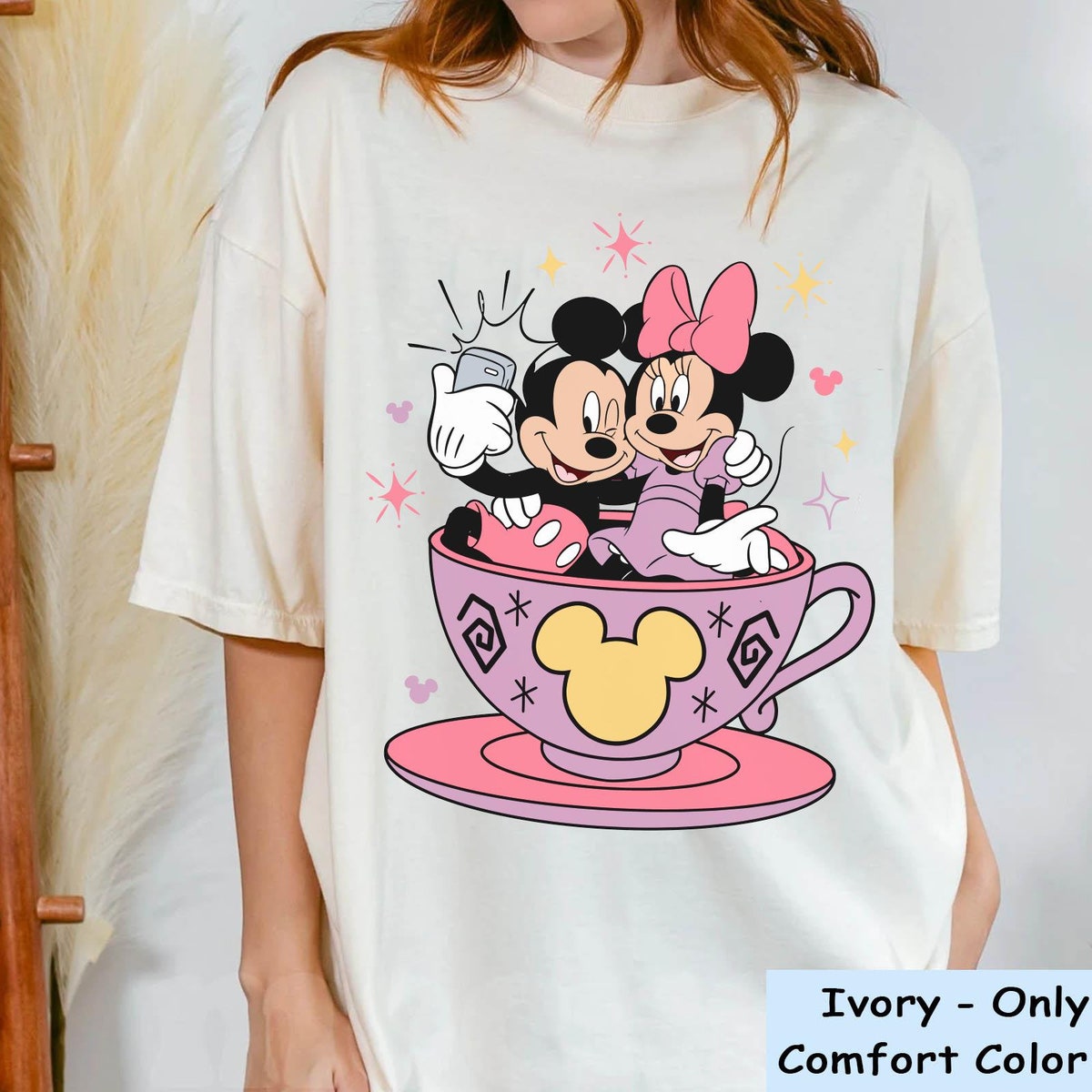 Mickey And Minnie Mouse Tea Cup Party Disney Shirt 5 1