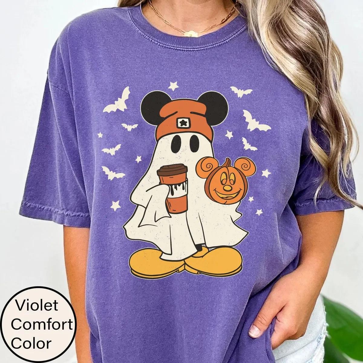 Mickey Boo Ghost Coffee Pumpkin Shirt 5