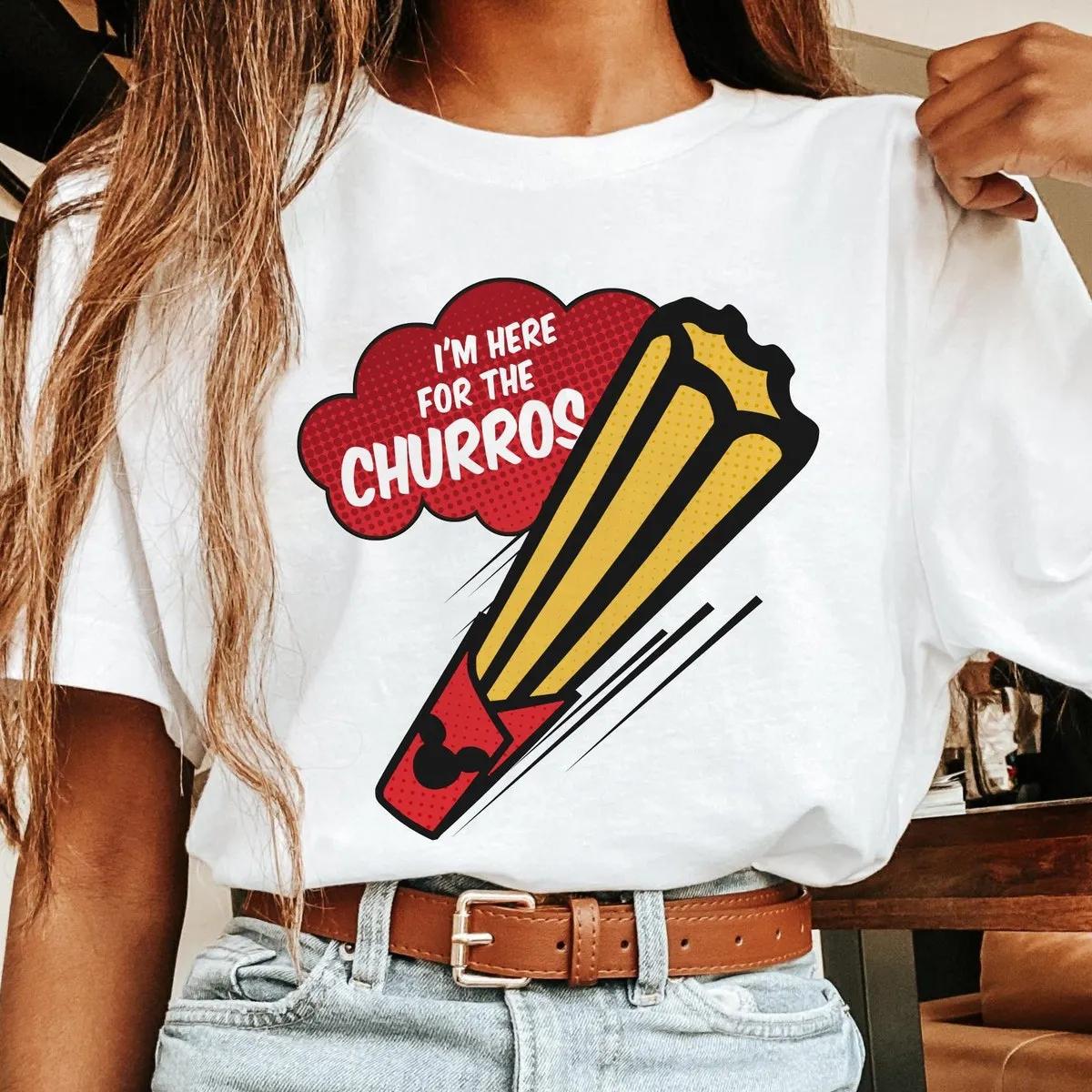 Mickey Ears Food Snacks Im Here For The Churros Shirt 2