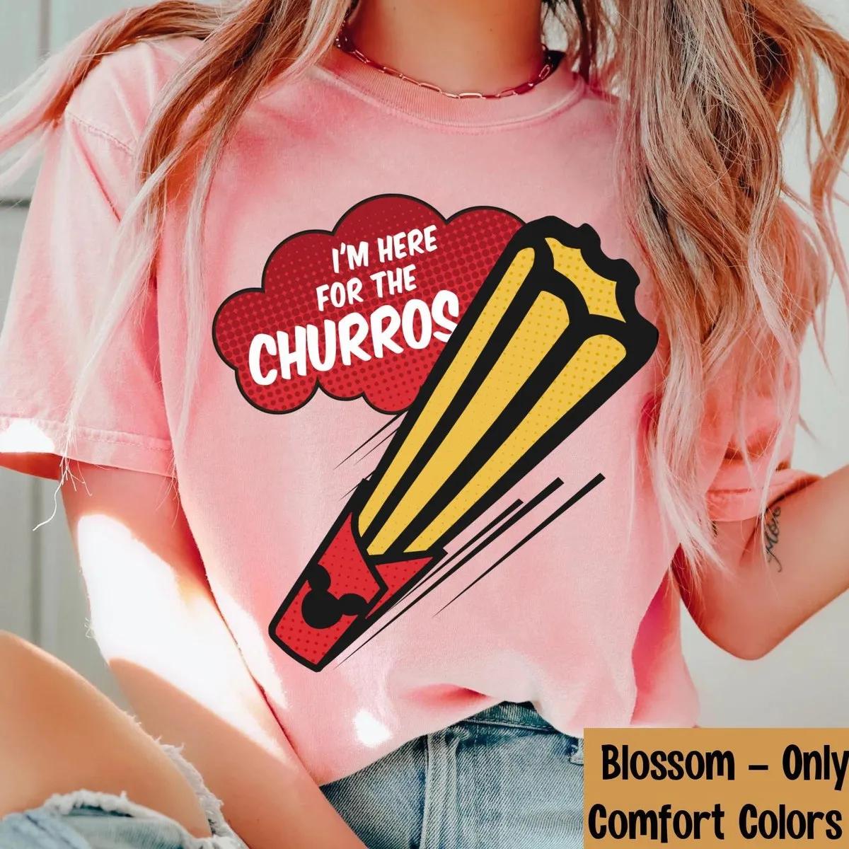 Mickey Ears Food Snacks Im Here For The Churros Shirt 5