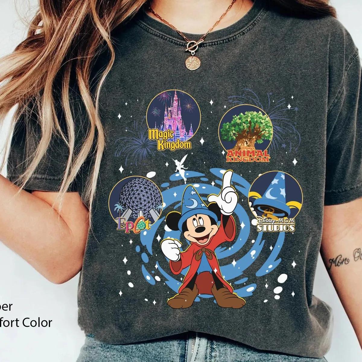 Mickey Fantasia Sorcerer Shirt Animal Kingdom Epcot Shirt 4