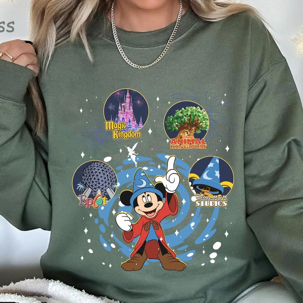 Mickey Fantasia Sorcerer Shirt Animal Kingdom Epcot Shirt 5