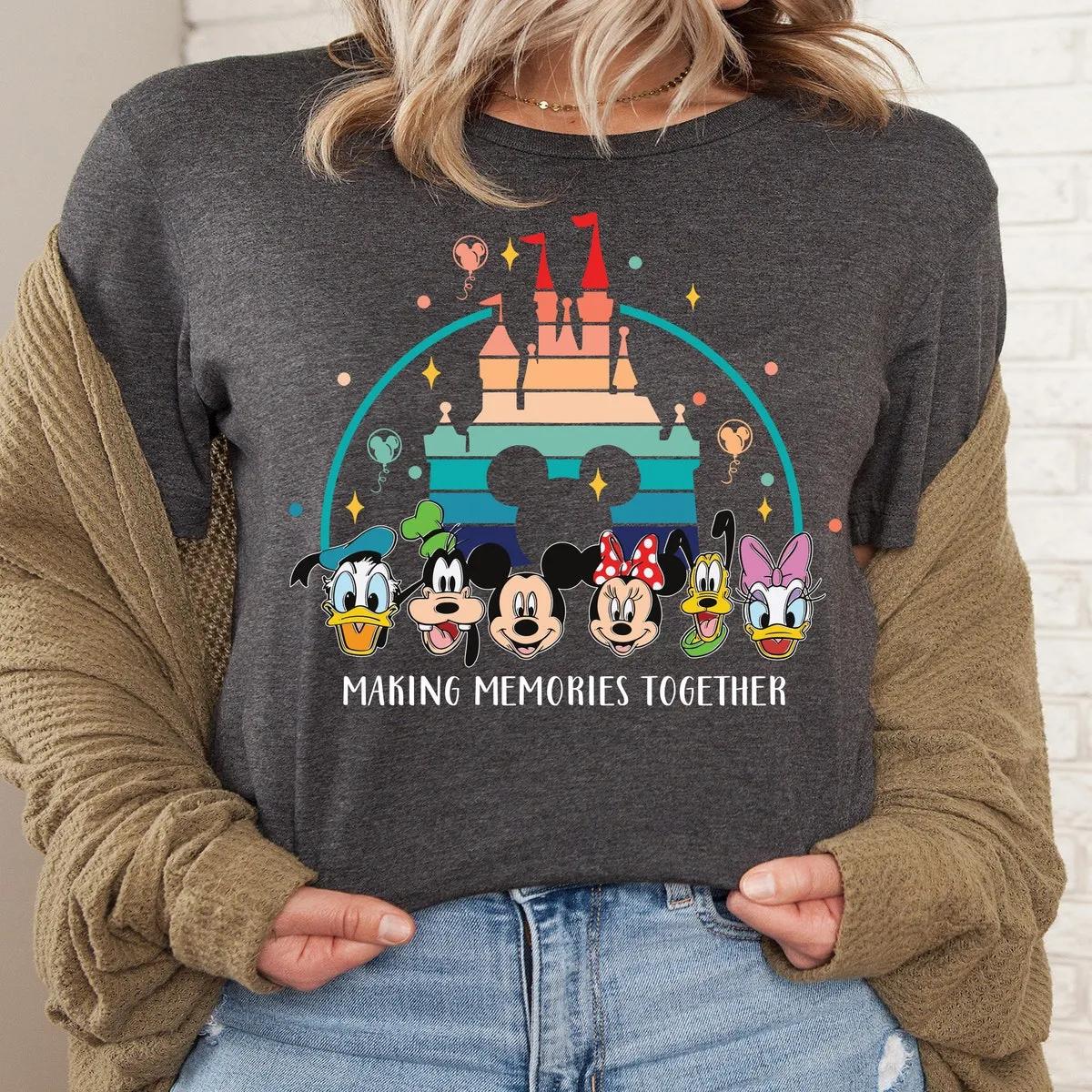 Mickey Friends Castle Shirt Disney Making Memories Together Tee 5 1