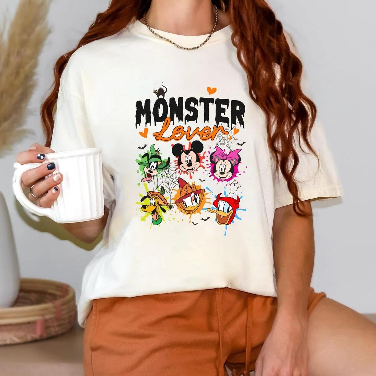 Mickey Friends Halloween Monster Lover Disney Shirt 2 1