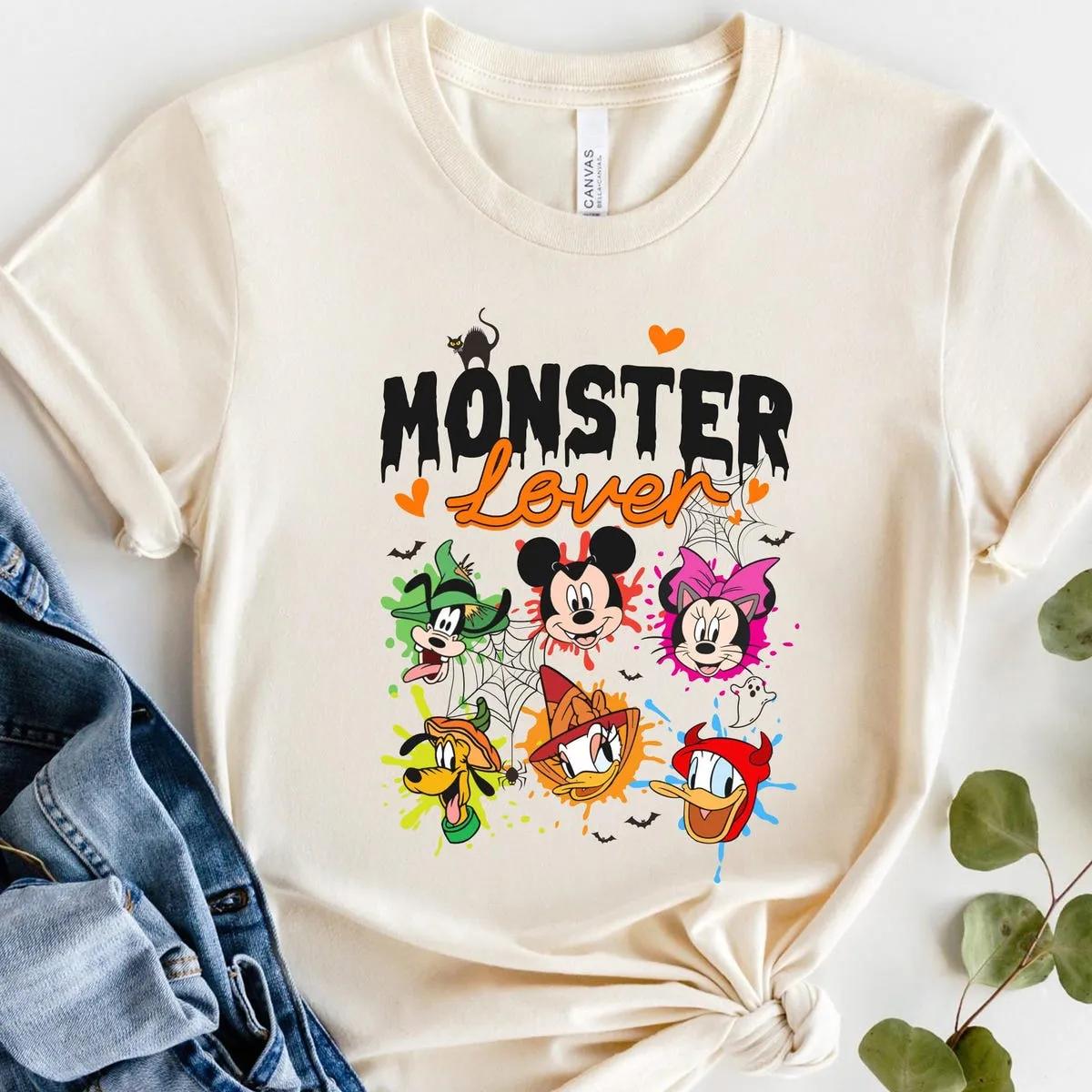 Mickey Friends Halloween Monster Lover Disney Shirt 4 1