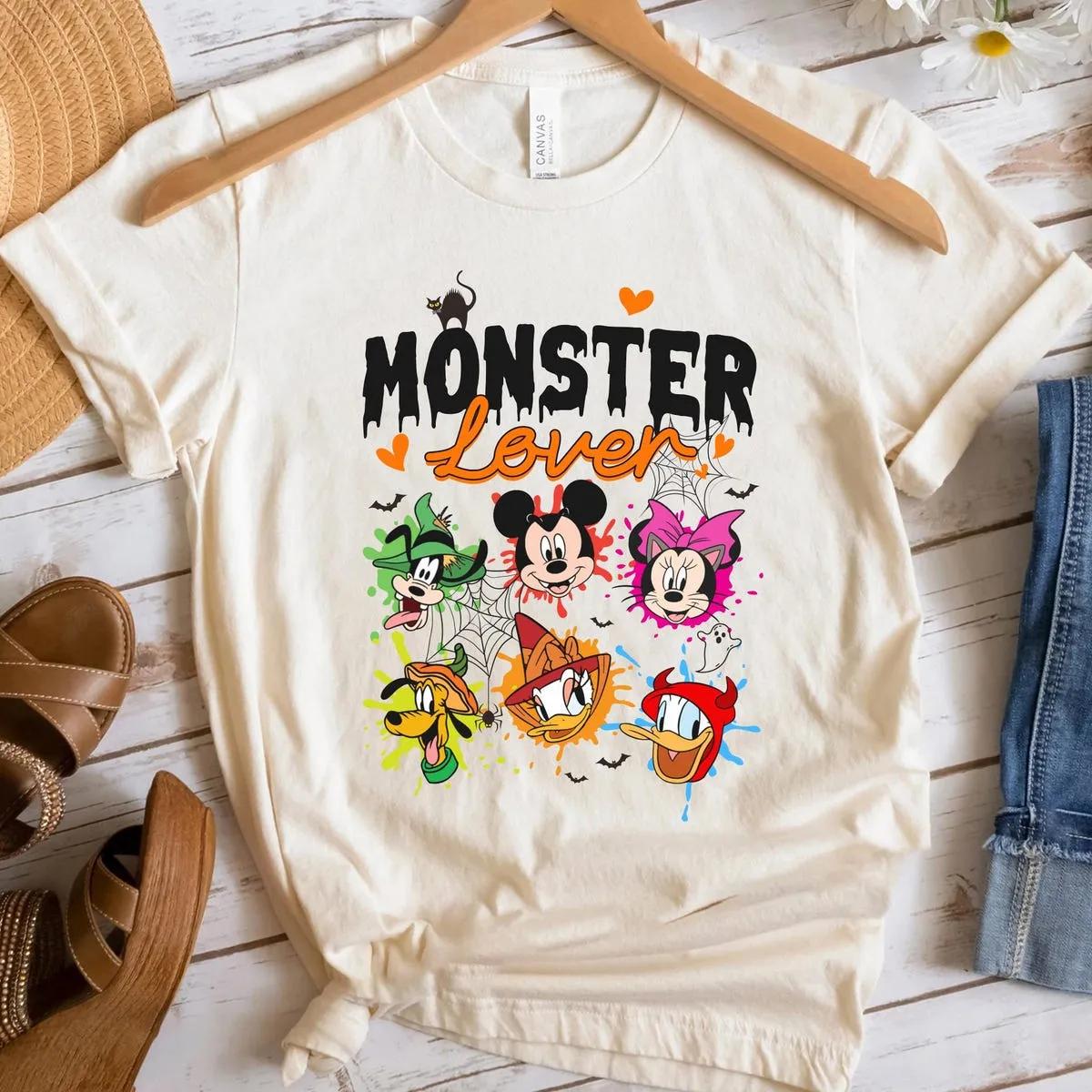 Mickey Friends Halloween Monster Lover Disney Shirt 5 1