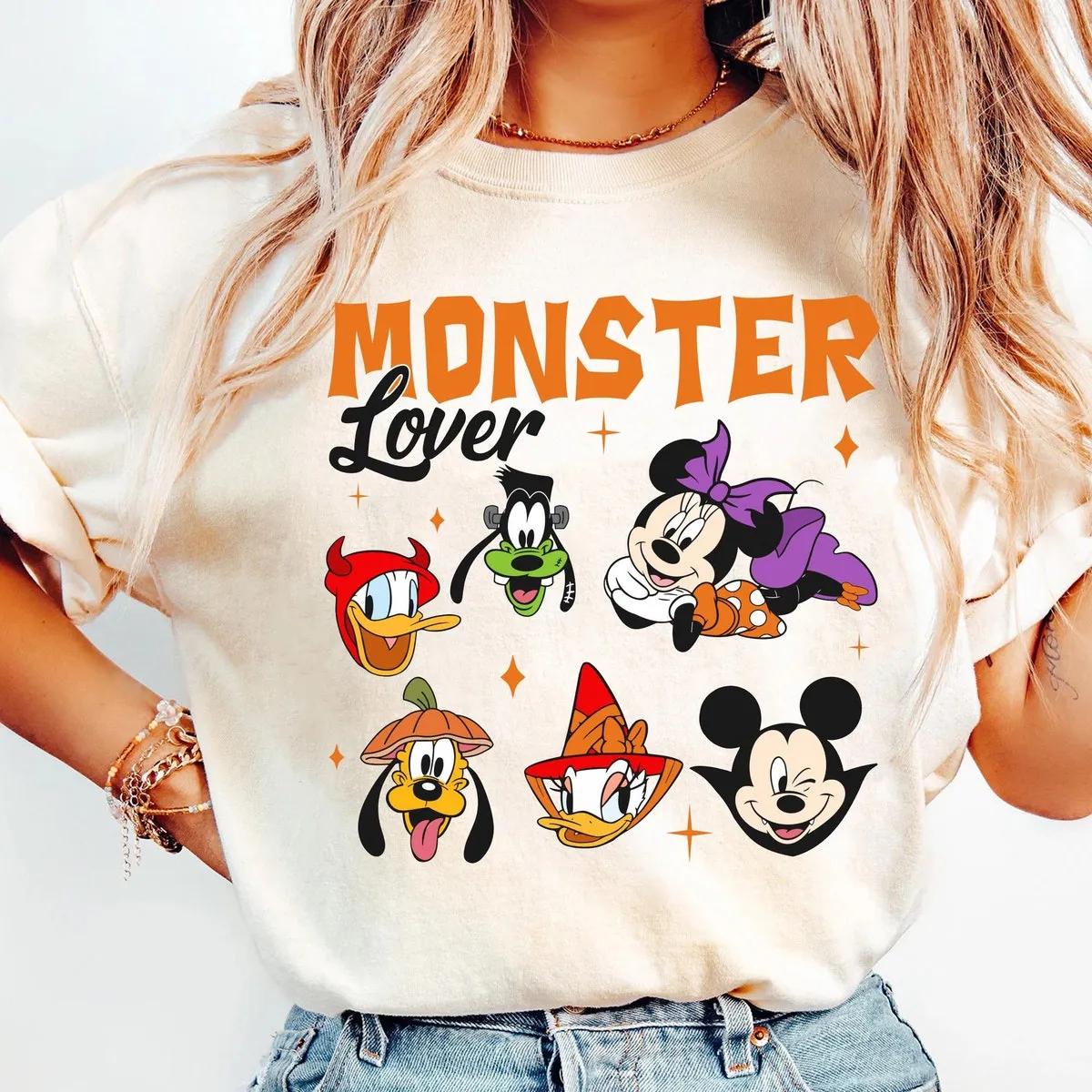 Mickey Friends Halloween Monster Lover Halloween Shirt 2