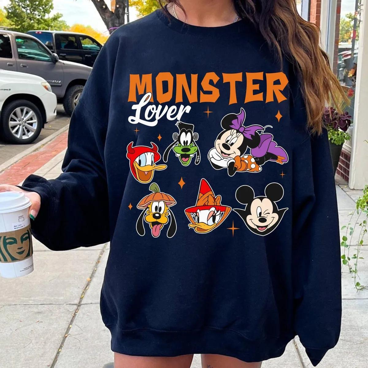 Mickey Friends Halloween Monster Lover Halloween Shirt 4