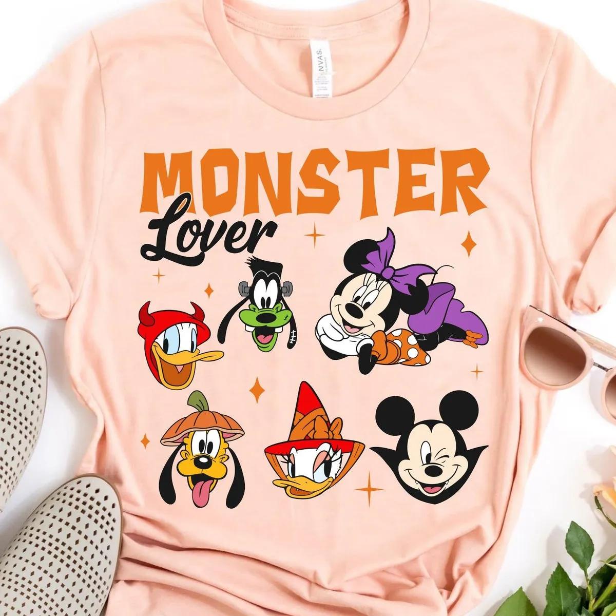 Mickey Friends Halloween Monster Lover Halloween Shirt 5