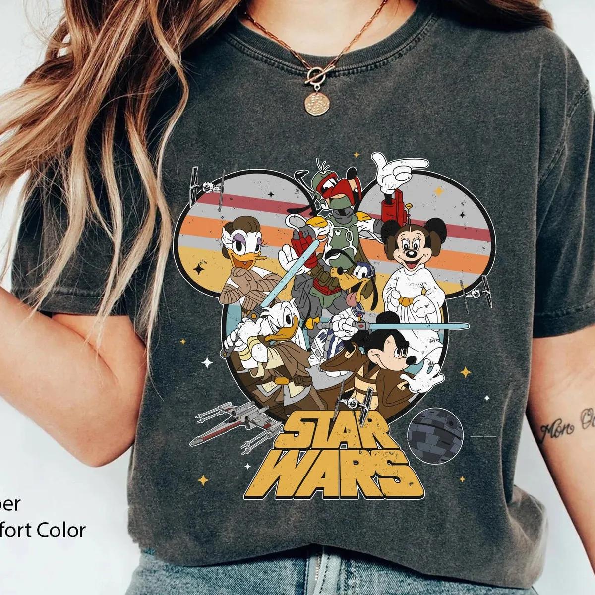 Mickey Friends May The Force Be With You Shirt 4