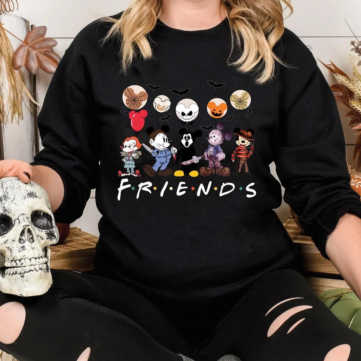 Mickey Friends Skeleton Halloween Shirt 1