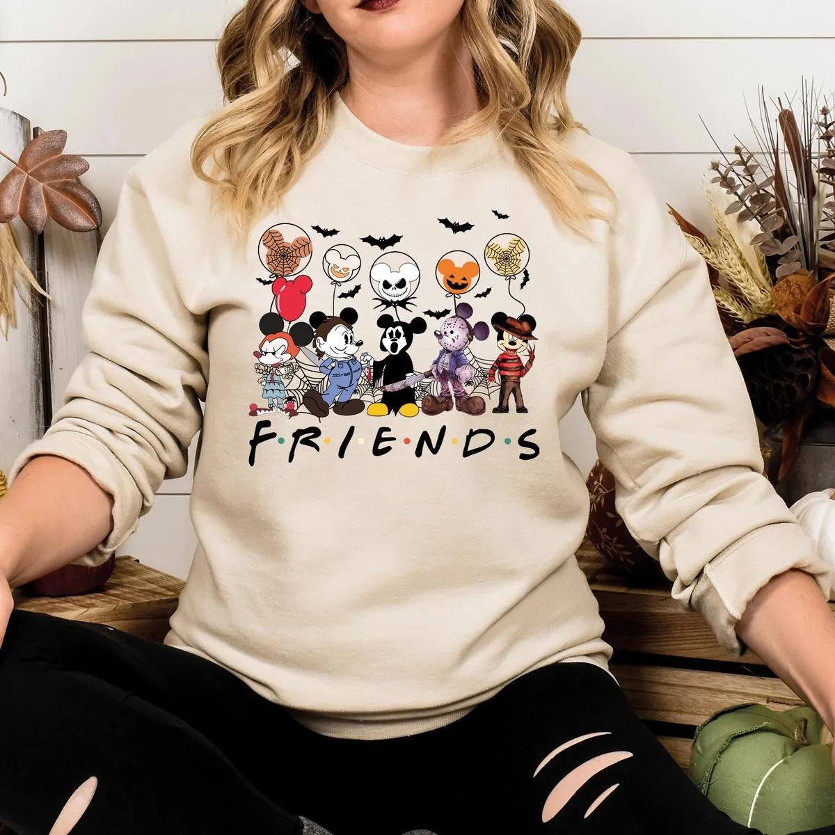 Mickey Friends Skeleton Halloween Shirt 2