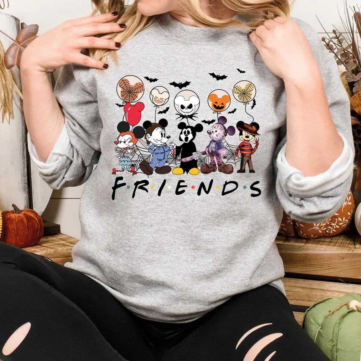 Mickey Friends Skeleton Halloween Shirt 3