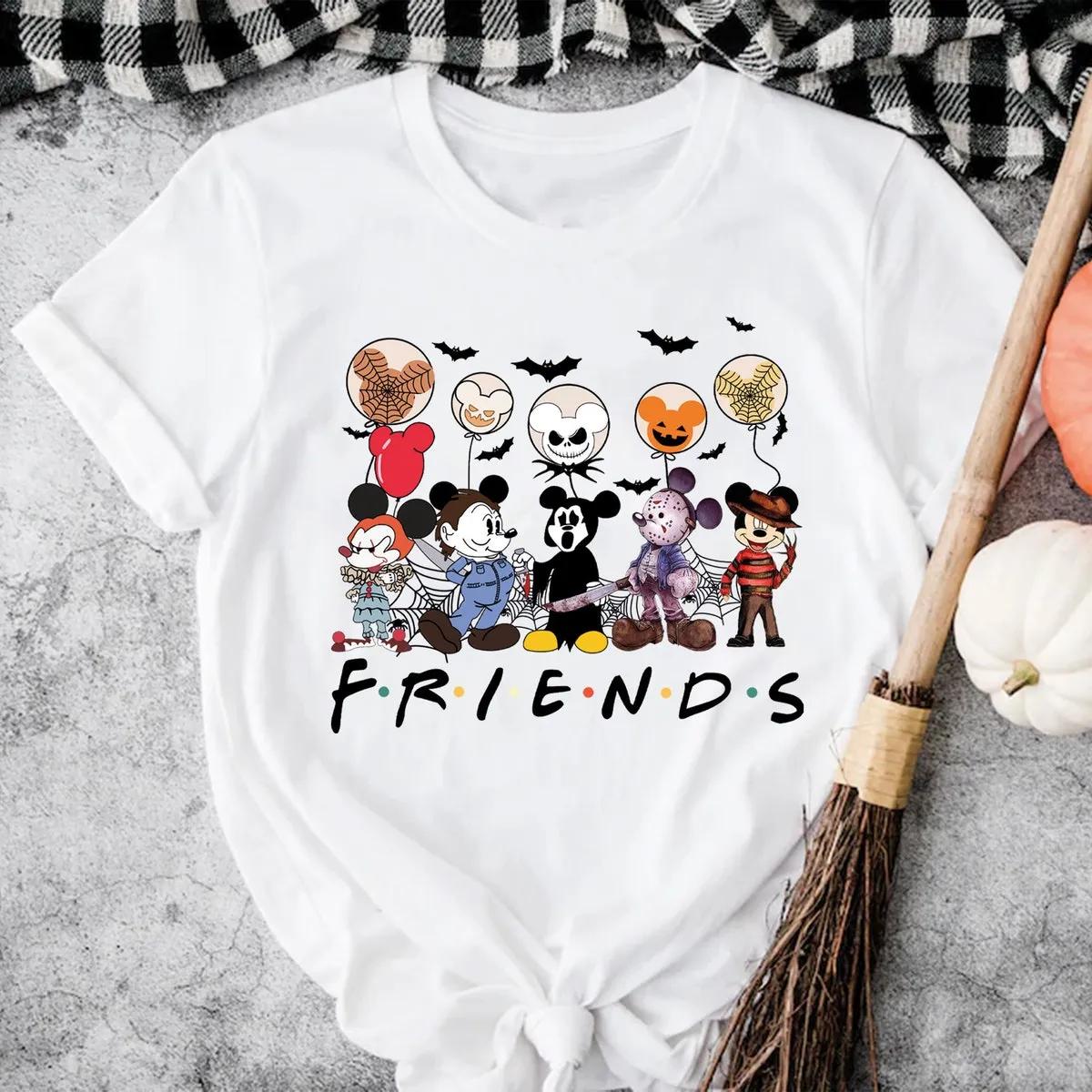 Mickey Friends Skeleton Halloween Shirt 4