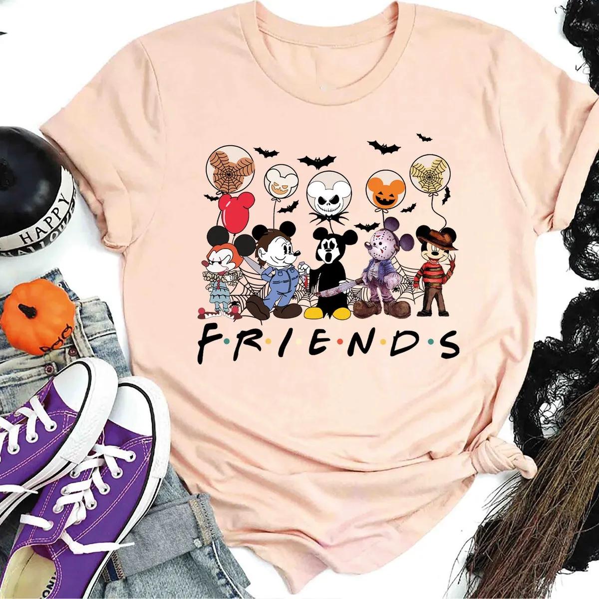 Mickey Friends Skeleton Halloween Shirt 5