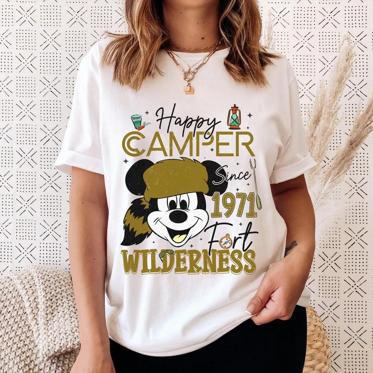 Mickey Happy Camper Since 1971 Fort Wilderness Shirt 1