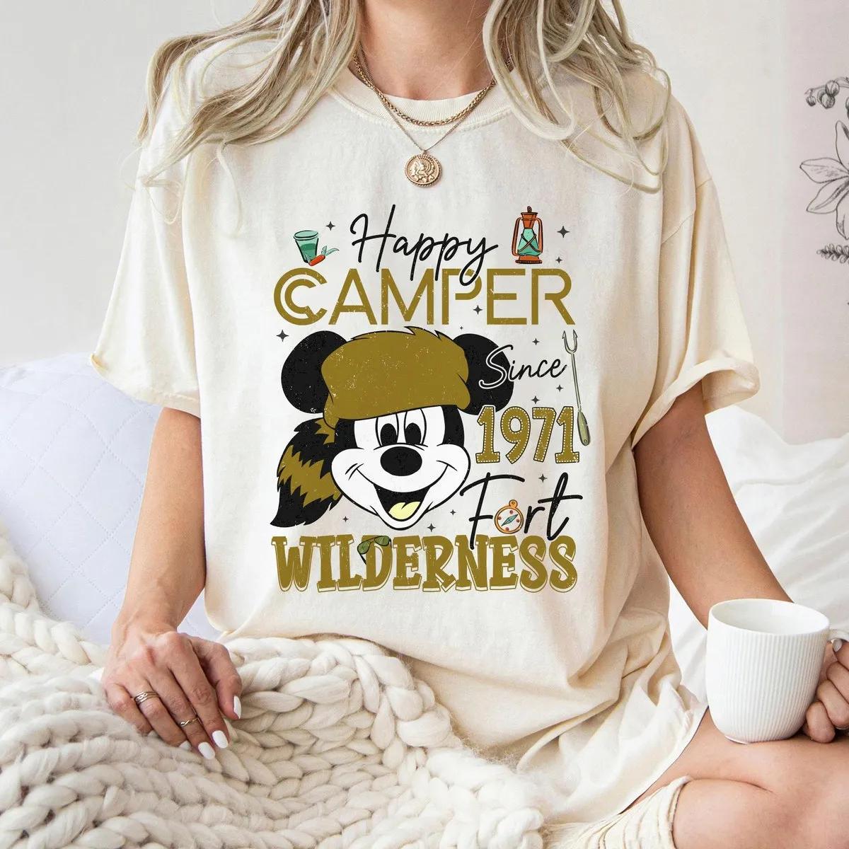 Mickey Happy Camper Since 1971 Fort Wilderness Shirt 4