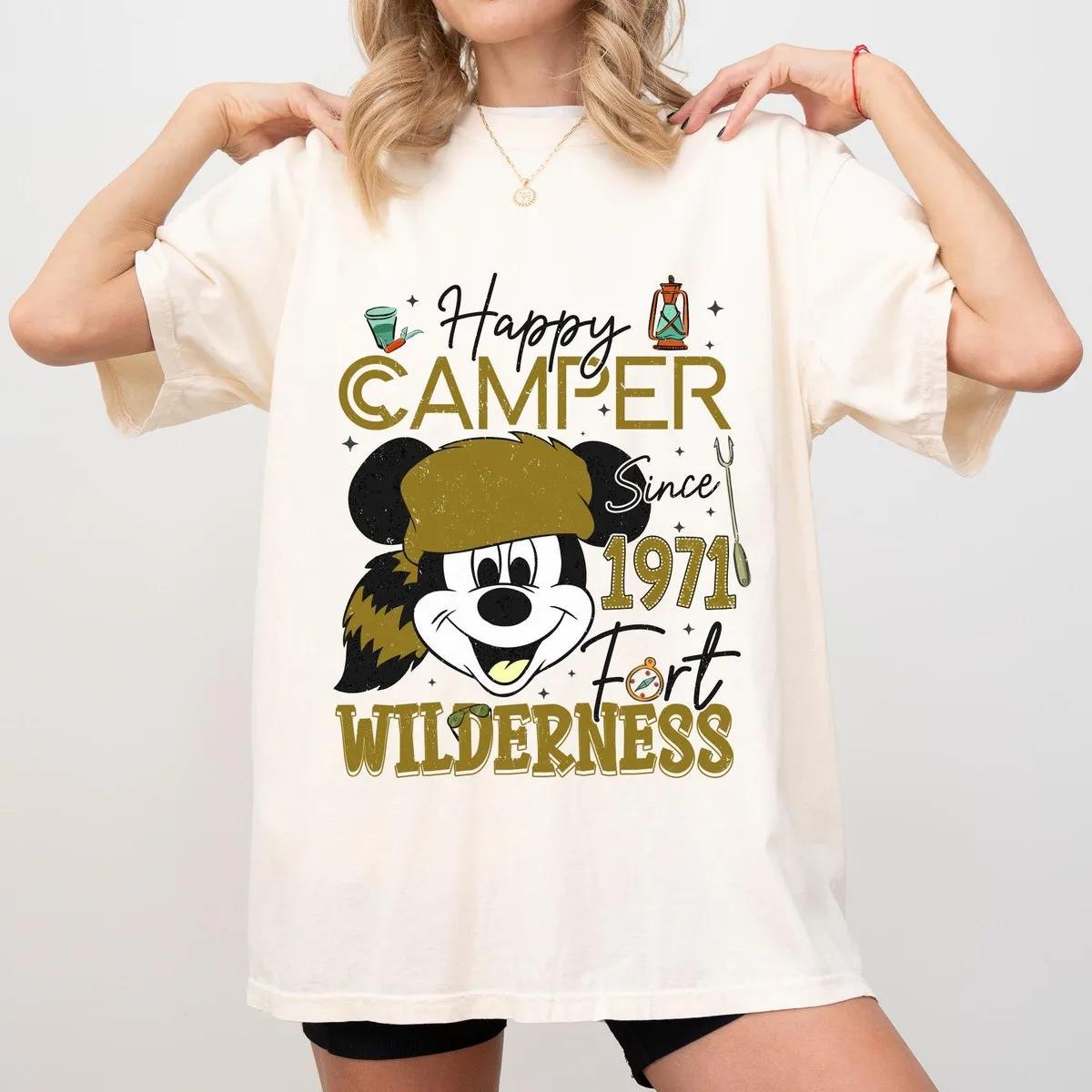 Mickey Happy Camper Since 1971 Fort Wilderness Shirt 5